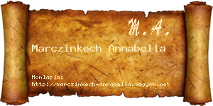 Marczinkech Annabella névjegykártya